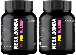 2x Novo Mega For Girls Massa Muscular 500mg Itaervas
