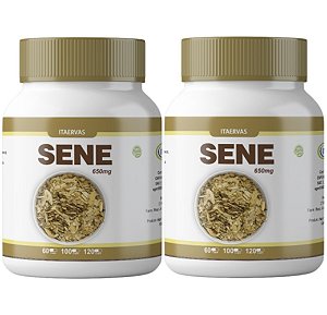 2x Sene Natural 500mg 120 Cápsulas Itaervas