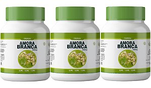 3x Amora Branca 650mg 100 Cápsulas Itaervas