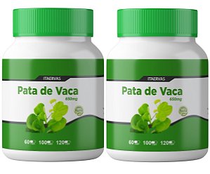 2x Pata de Vaca 500mg 100 Cápsulas Itaervas