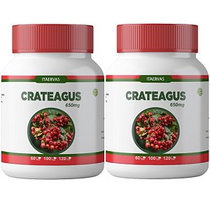 2x Crataegus 650mg 100 Cápsulas Itaervas