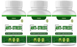 3x Natural Anti Stress 650mg 100 Cápsulas Itaervas