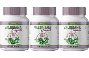 3x Valeriana Composta 500mg 120 Cápsulas Itaervas