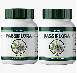 2x Passiflora 650mg Itaervas 100 Cápsulas