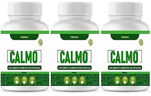 3x Calmo 650mg Camomila Maracujá Cavalinha 100cps Itaervas