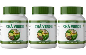 3x Chá Verde Seca Barriga 500mg 120 Cápsulas Itaervas
