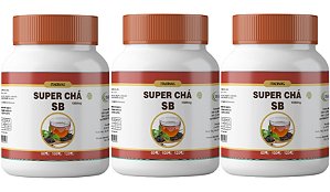3x Super Chá Seca Barriga 500mg 120 Cápsulas Itaervas