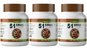 3x 51 Ervas 500mg 120 Cápsulas Itaervas