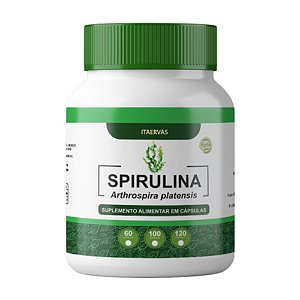 Spirulina 650mg 100 Cápsulas Original Itaervas
