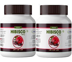 2x Hibisco Emagrecedor Natural 500mg 120 Cápsulas Itaervas