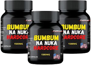 3x Bumbum Na Nuca Hardcore 1500mg Massa Muscular Hipertrofia