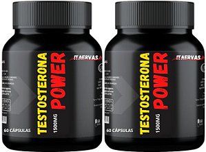 2x Testosterona Power Massa Muscular 1500mg Itaervas