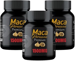 3x Maca Peruana Premium 1500mg 120 Cápsulas Itaervas