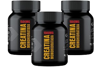 3x Creatina Monohidratada 1500mg 120 Cápsulas Itaervas