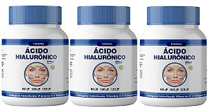 3x Ácido Hialurônico + Colágeno Hidrolisado + Vitamina C 1000mg 60 Cápsulas Itaervas