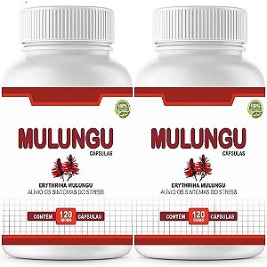 2x Calmante Natural Mulungu 500mg 120 Cápsulas Itaervas