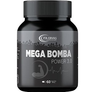 Mega Bomba Power 3.0 Original Itaervas 500mg 60 Cápsulas