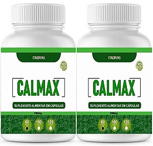 2x Calmax - Passiflora Valeriana Mulungu 650mg 100 Cápsulas Itaervas