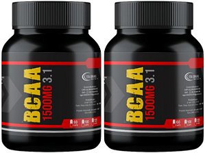 2x BCAA 3:1 Premium 1500mg 60 Cáps Recuperação Muscular