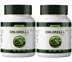 2x Chorella 650mg 100 Cápsulas Original Itaervas