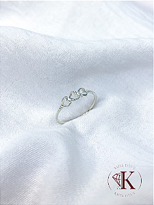 Anel 3 Corações
