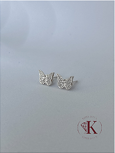 Brinco Borboleta Cravejada