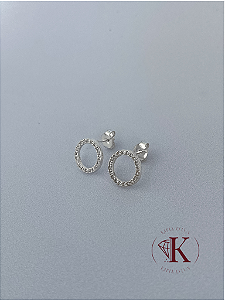 Brinco Círculo Cravejado