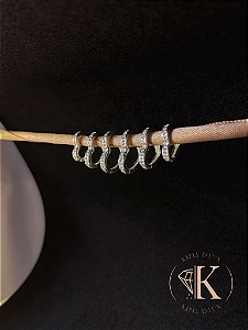 Trio Brinco Argola Coração