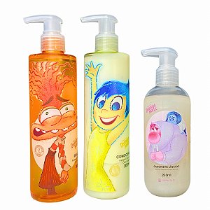 Kit Shampoo Condicionador e Sabonete Liquido Divertida Mente Tristeza