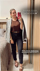 CALÇA MOM BLACK STONE