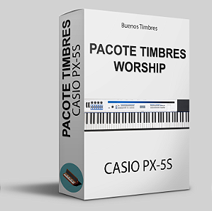 Pacote de timbres Worship para piano digital Casio PX-5S