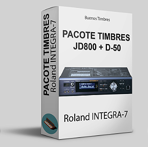 Pacote de timbres JD800 + D-50 para módulo Roland INTEGRA-7