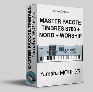 Master pacote de timbres S700 + Nord + Worship para Yamaha MOTIF-XS