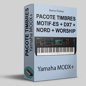 Pacote de timbres MOTIF-ES + DX-7 + Nord + Worship para Yamaha MODX+, Montage e Montage M