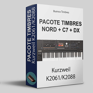 Pacote de timbres Nord + C7 + DX para Kurzweil K2061 e K2088