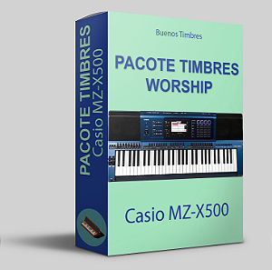 Pacote de timbres Worship para teclado Casio MZ-X500