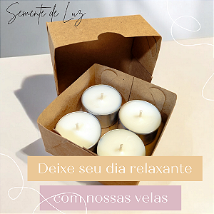Kit 4 mini velas aromáticas