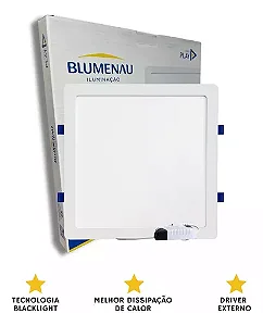Painel Led Emb Red Alum 295mm Bivol 24w 6500k Blum