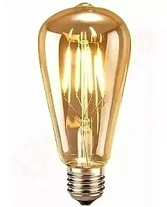 Lampada Bulbo Filamento 4w St64 E27 2200k Biv Apol