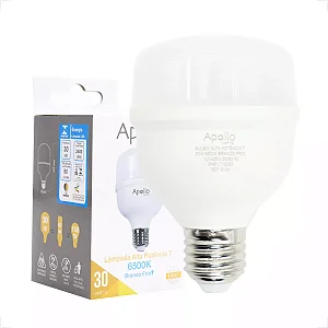 Lamp Bulbo Led Alta P T 30w E27 6500k Bivol Apollo