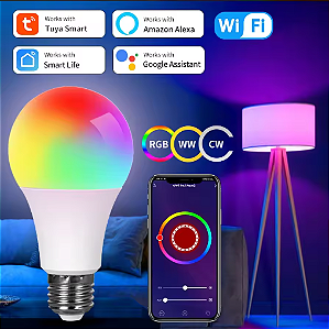 Lampada Bulbo Smart 10w E27 Rgb Bivolt Luz Sollar