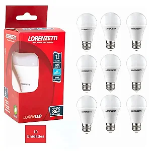 Kit 10 Lampadas 9w 6500k Lorenzetti