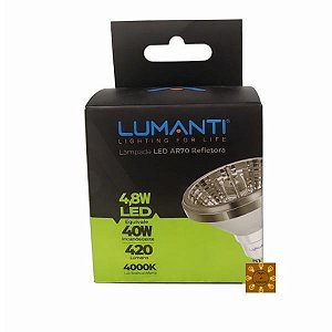 Lampada Ar70 Refletora Led Gu10 4,8w 4000k 24