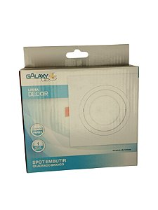 Spot Embutir Quadrado Branco para Lampada Par20