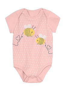 Body Bebê Estampado Abelhinhas