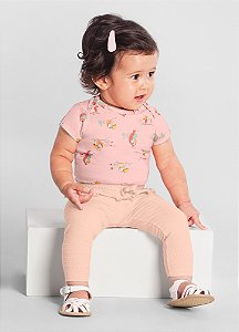 Body Bebê Estampado Jardim Encantado