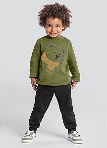 Conjunto Moletom Urso Corajoso