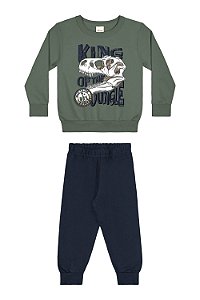Conjunto Moletom Masculino King T-Rex