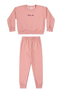 Conjunto Moletom Feminino Love
