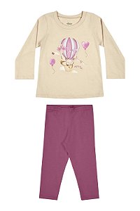 Conjunto Feminino Meia Estação Balão de Inverno